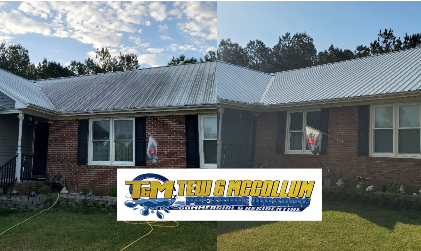 Expert Pinehurst Metal Roof Cleaning | Tew & McCollum Pressure Washing